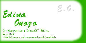 edina onozo business card